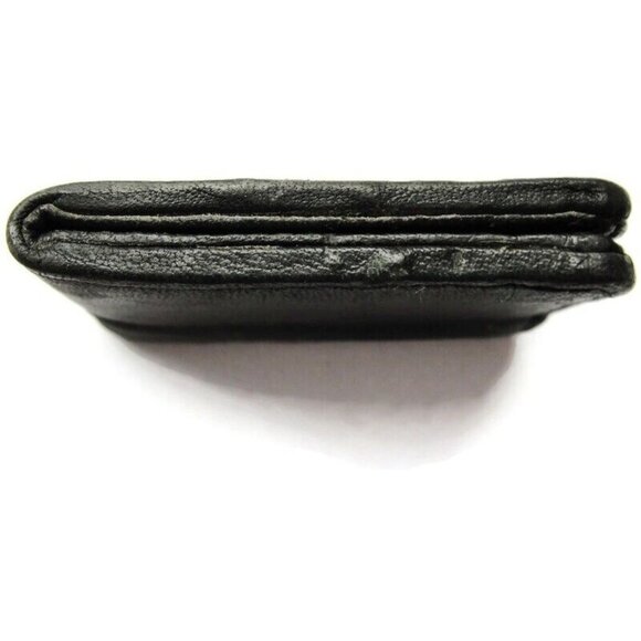 Black Leather Magnetic Money Clip Wallet Credit Card Cash ID Holder - Picture 3 of 8